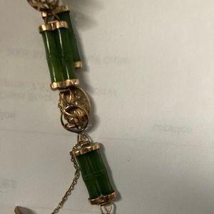 10k gold jade bracelet